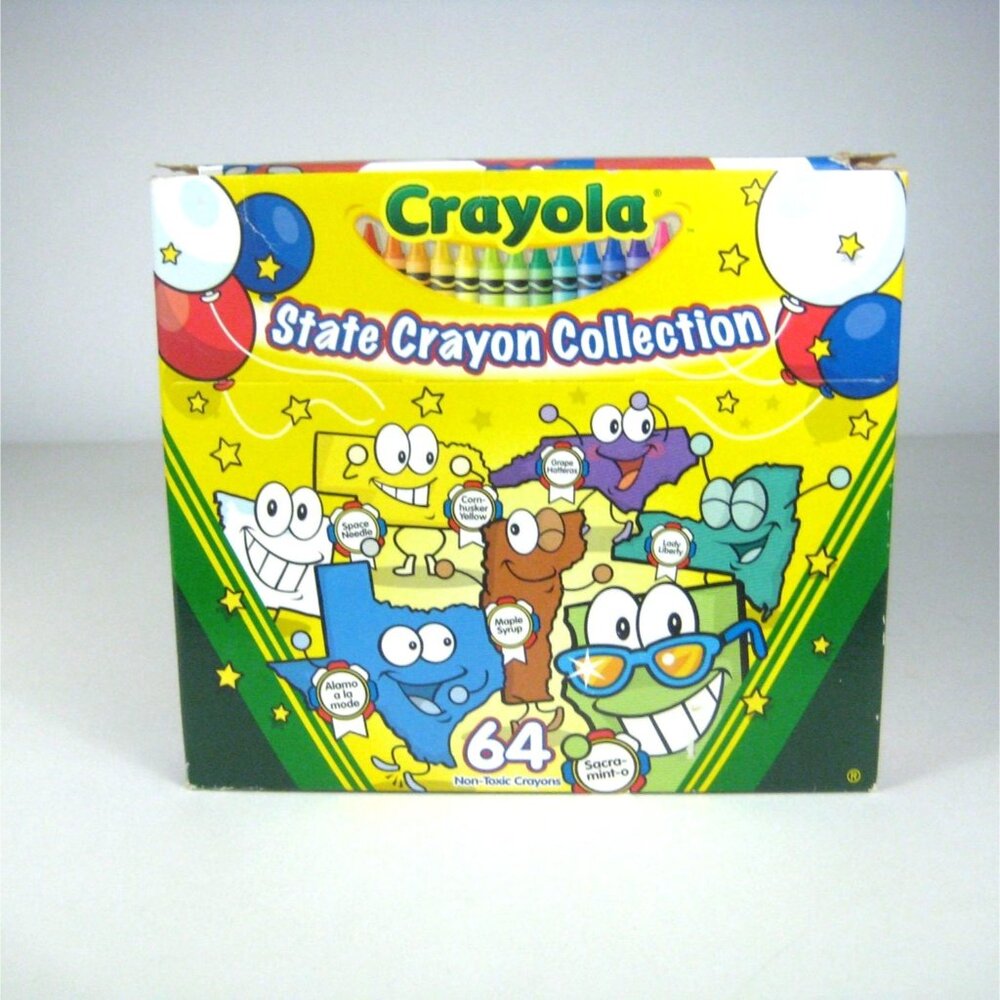 2004 Crayola State Your Color State Crayon Collection 64 pcs Limited Edition